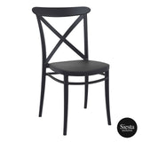 Darrahopens Furniture > Bar Stools & Chairs Cross Chair - Black