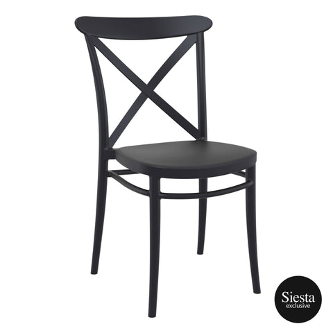 Darrahopens Furniture > Bar Stools & Chairs Cross Chair - Black