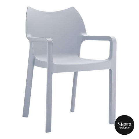 Darrahopens Furniture > Bar Stools & Chairs Diva Armchair - Silver Grey