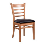 Darrahopens Furniture > Bar Stools & Chairs Florence Chair - Natural - Black Vinyl Seat