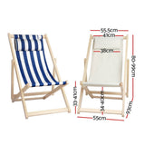 darrahopens Furniture > Bar Stools & Chairs Gardeon Outdoor Chairs Sun Lounge Deck Beach Chair Folding Wooden Patio Furniture Beige