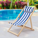 darrahopens Furniture > Bar Stools & Chairs Gardeon Outdoor Furniture Sun Lounge Beach Chairs Deck Chair Folding Wooden Patio