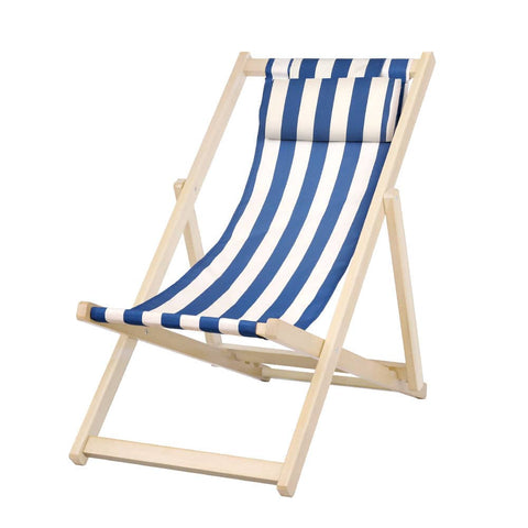 darrahopens Furniture > Bar Stools & Chairs Gardeon Outdoor Furniture Sun Lounge Beach Chairs Deck Chair Folding Wooden Patio