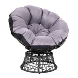 darrahopens Furniture > Bar Stools & Chairs Gardeon Outdoor Papasan Chairs Lounge Setting Patio Furniture Wicker Black
