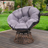 darrahopens Furniture > Bar Stools & Chairs Gardeon Outdoor Papasan Chairs Lounge Setting Patio Furniture Wicker Brown