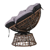 darrahopens Furniture > Bar Stools & Chairs Gardeon Outdoor Papasan Chairs Lounge Setting Patio Furniture Wicker Brown