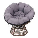 darrahopens Furniture > Bar Stools & Chairs Gardeon Outdoor Papasan Chairs Lounge Setting Patio Furniture Wicker Brown
