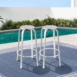 darrahopens Furniture > Bar Stools & Chairs Gardeon Set of 2 Outdoor Bar Stools Patio Furniture Indoor Bistro Kitchen Aluminum