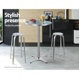 darrahopens Furniture > Bar Stools & Chairs Gardeon Set of 2 Outdoor Bar Stools Patio Furniture Indoor Bistro Kitchen Aluminum