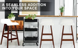 darrahopens Furniture > Bar Stools & Chairs La Bella 2 Set 65cm White Brown Wooden Bar Stool Sophia Leather