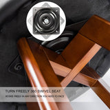 darrahopens Furniture > Bar Stools & Chairs La Bella 2 Set 72cm Black Brown Wooden Bar Stool Leila Leather