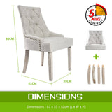 darrahopens Furniture > Bar Stools & Chairs La Bella 2 Set Cream French Provincial Dining Chair Amour Oak Leg