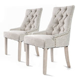 darrahopens Furniture > Bar Stools & Chairs La Bella 2 Set Cream French Provincial Dining Chair Amour Oak Leg
