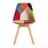 darrahopens Furniture > Bar Stools & Chairs La Bella 2 Set Multi Colour Retro Dining Cafe Chair Padded Seat