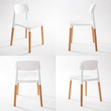 darrahopens Furniture > Bar Stools & Chairs La Bella 2 Set White Retro Belloch Stackable Dining Cafe Chair