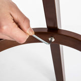 darrahopens Furniture > Bar Stools & Chairs La Bella 4 Set 72cm Black Brown Wooden Bar Stool Leila Leather