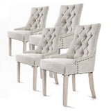 darrahopens Furniture > Bar Stools & Chairs La Bella 4 Set Cream French Provincial Dining Chair Amour Oak Leg