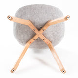 darrahopens Furniture > Bar Stools & Chairs La Bella 4 Set Grey Retro Dining Cafe Chair Padded Seat