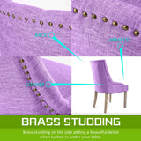 darrahopens Furniture > Bar Stools & Chairs La Bella 4 Set Violet French Provincial Dining Chair Amour Oak Leg