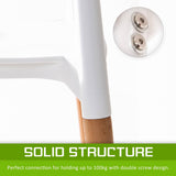 darrahopens Furniture > Bar Stools & Chairs La Bella 4 Set White Retro Belloch Stackable Dining Cafe Chair