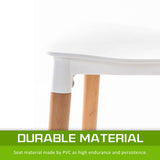 darrahopens Furniture > Bar Stools & Chairs La Bella 4 Set White Retro Belloch Stackable Dining Cafe Chair