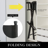 darrahopens Furniture > Bar Stools & Chairs La Bella Black Folding Tall Chair DARK HUMOR Movie Director 75cm