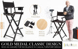 darrahopens Furniture > Bar Stools & Chairs La Bella Black Folding Tall Chair DARK HUMOR Movie Director 75cm