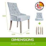 darrahopens Furniture > Bar Stools & Chairs La Bella Grey French Provincial Dining Chair Amour Oak Leg