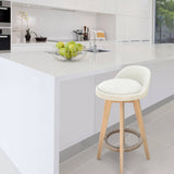 darrahopens Furniture > Bar Stools & Chairs Milano Decor Phoenix Barstool Cream Chairs Kitchen Dining Chair Bar Stool - One Pack - Cream