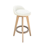 darrahopens Furniture > Bar Stools & Chairs Milano Decor Phoenix Barstool Cream Chairs Kitchen Dining Chair Bar Stool - One Pack - Cream