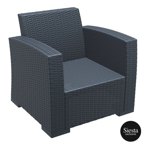 Darrahopens Furniture > Bar Stools & Chairs Monaco Lounge Armchair Single - Anthracite