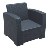 Darrahopens Furniture > Bar Stools & Chairs Monaco Lounge Armchair Single - Chocolate