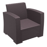 Darrahopens Furniture > Bar Stools & Chairs Monaco Lounge Armchair Single - Chocolate