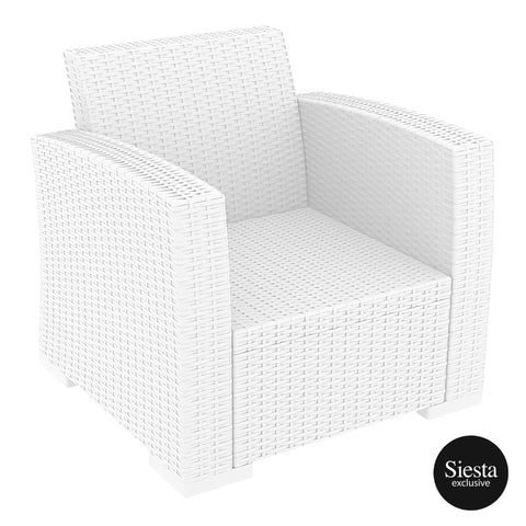 Darrahopens Furniture > Bar Stools & Chairs Monaco Lounge Armchair Single - White