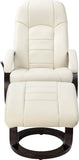 darrahopens Furniture > Bar Stools & Chairs PU Leather Deluxe Massage Chair Recliner Ottoman Lounge Remote