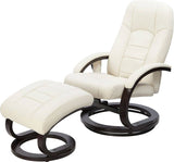 darrahopens Furniture > Bar Stools & Chairs PU Leather Deluxe Massage Chair Recliner Ottoman Lounge Remote