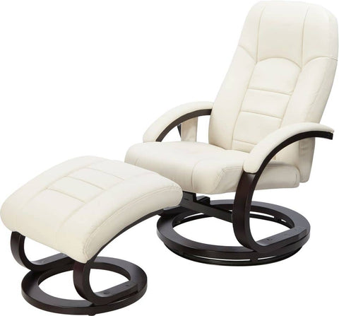 darrahopens Furniture > Bar Stools & Chairs PU Leather Deluxe Massage Chair Recliner Ottoman Lounge Remote