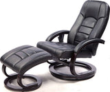 darrahopens Furniture > Bar Stools & Chairs PU Leather Massage Chair Recliner Ottoman Lounge Remote