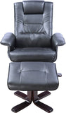darrahopens Furniture > Bar Stools & Chairs PU Leather Massage Chair Recliner Ottoman Lounge Remote