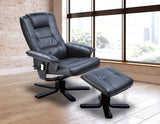 darrahopens Furniture > Bar Stools & Chairs PU Leather Massage Chair Recliner Ottoman Lounge Remote