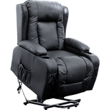 darrahopens Furniture > Bar Stools & Chairs Recliner Chair Electric Massage Chair Lift Heated Leather Lounge Sofa Black