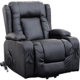 darrahopens Furniture > Bar Stools & Chairs Recliner Chair Electric Massage Chair Lift Heated Leather Lounge Sofa Black