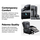 darrahopens Furniture > Bar Stools & Chairs Recliner Chair Electric Massage Chair Lift Heated Leather Lounge Sofa Black