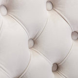 Darrahopens Furniture > Bar Stools & Chairs Velvet Home Office Chair- Beige