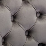 Darrahopens Furniture > Bar Stools & Chairs Velvet Home Office Chair- Grey