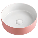 Darrahopens Furniture > Bathroom 2021 Matte Pink outside Round 360 mm Dia top counter basin porcelain sink