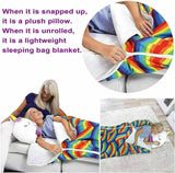 Darrahopens Furniture > Bathroom 2022 Sleeping Bag Happy Nappers Kids Children Blanket Winter fluffy warm Xmas Gift