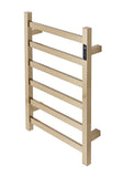 Darrahopens Furniture > Bathroom 2023 Brushed Brass Gold stainless steel Heated Towel Rail rack Square AU 650*450mm Timer