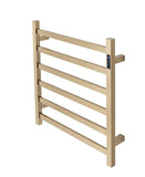 Darrahopens Furniture > Bathroom 2023 Brushed Brass Gold stainless steel Heated Towel Rail rack Square AU 650*620mm Timer