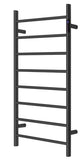 Darrahopens Furniture > Bathroom 2023 Matte Black stainless steel Heated Towel Rail rack Round AU 1000*450mm Timer